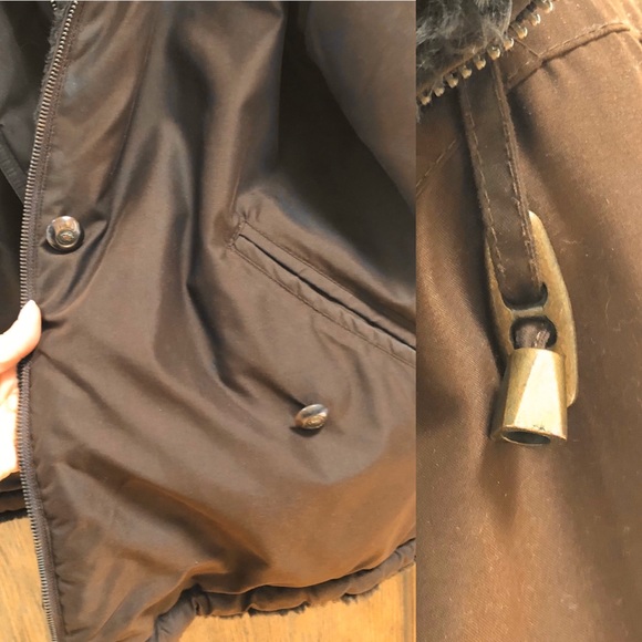 Brown Faux Fur-Lined Winter Jacket - Picture 6 of 9